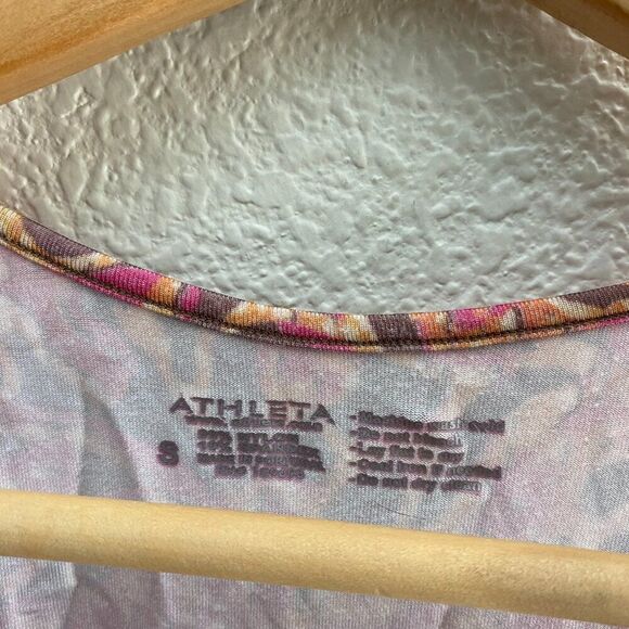 Vintage Athleta Tank Top Athletic Workout Gym Casual Medium All Over Print - Picture 2 of 3